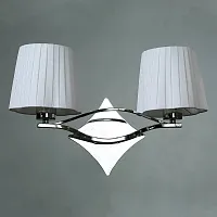 Бра BB03203/2 Chrome Ambiente by Brizzi белый 2 лампы, основание хром в стиле современный 
